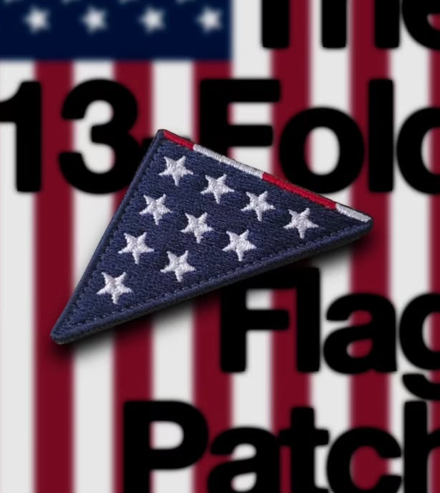 Small triangular American flag Patch